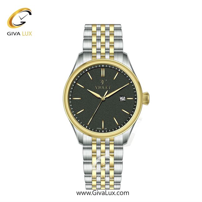 ساعت مچی اورجینال زنانه ویولت VIOLET نقره ای-طلایی | طلایی-نقره ای| دودی|تیتانیوم| کد رفرنس 0629/2